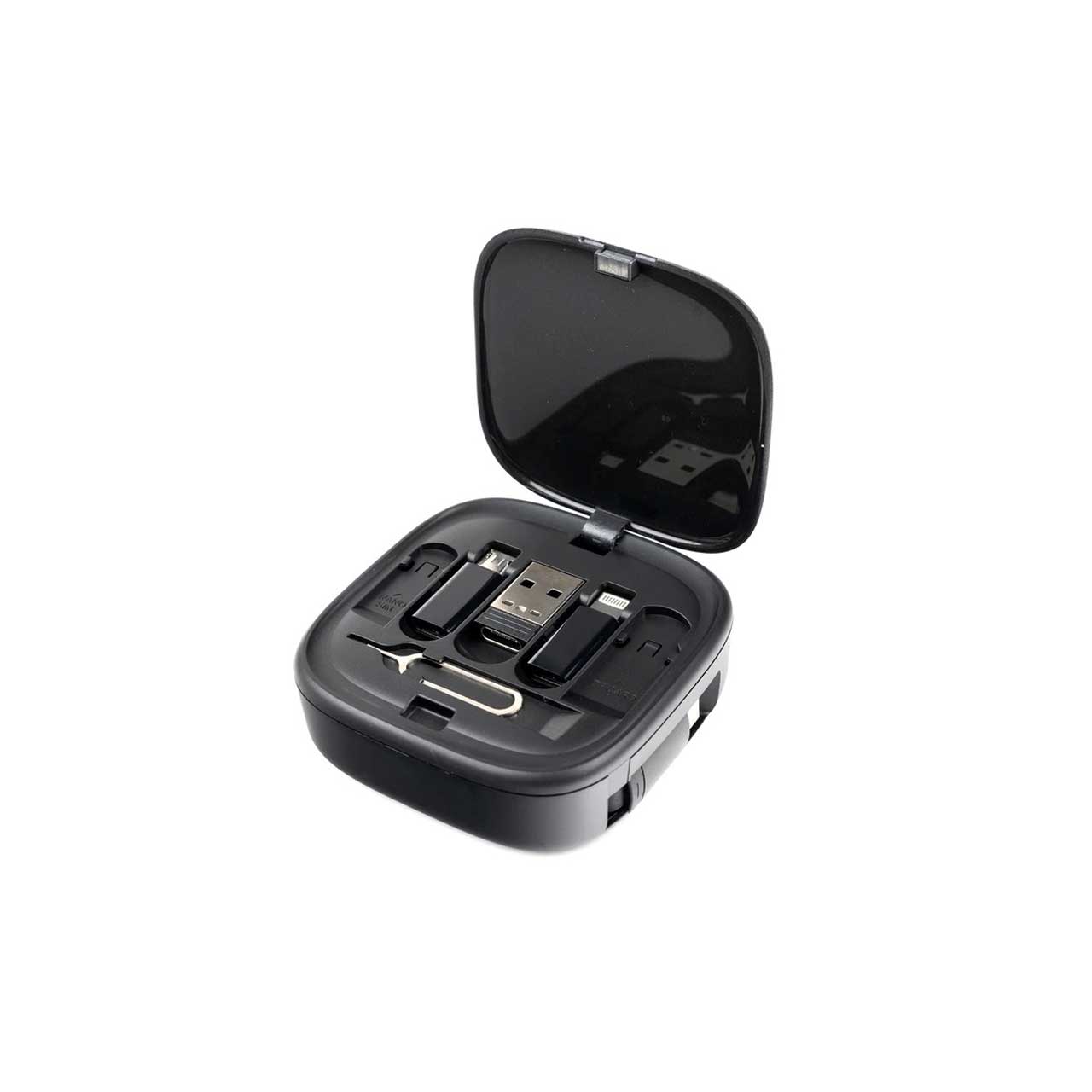 مجموعه چند کاره لوازم جانبی و تبدیل موبایل Hiska مدل HR-02 60W - مشکی
